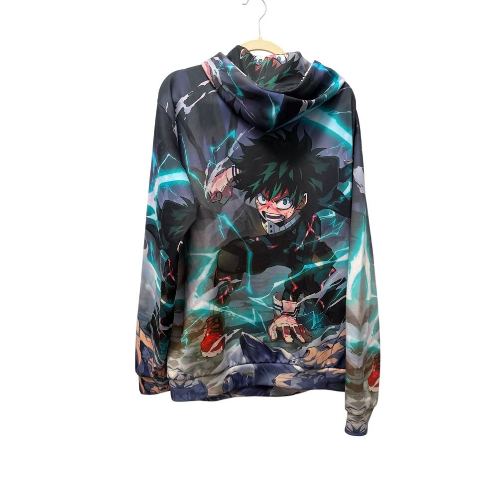 My Hero Academia Deku Full Print Graphic Hoodie XL - Picture 3 of 6